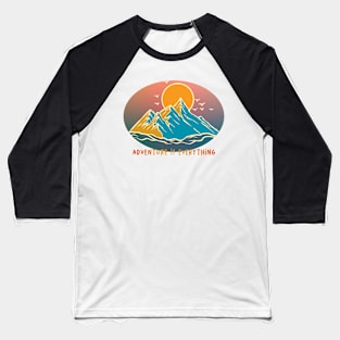 Adventure ombre Baseball T-Shirt